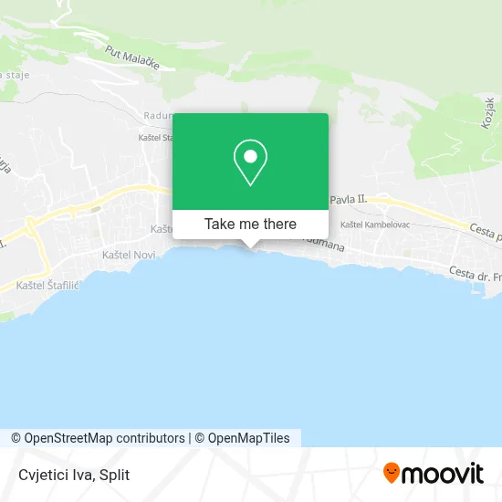Cvjetici  Iva map