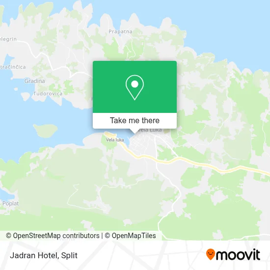 Hotel Jadran map
