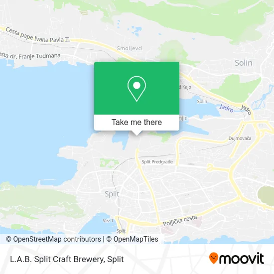 L.A.B. Split Craft Brewery map
