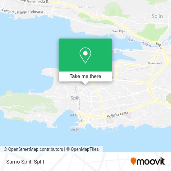 Samo Split map