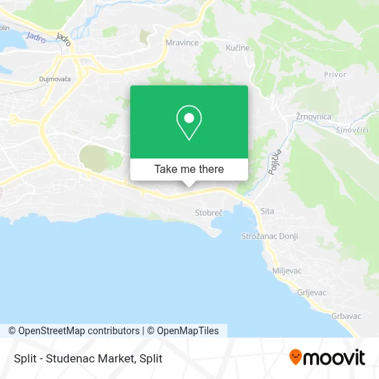 Split - Studenac Market map