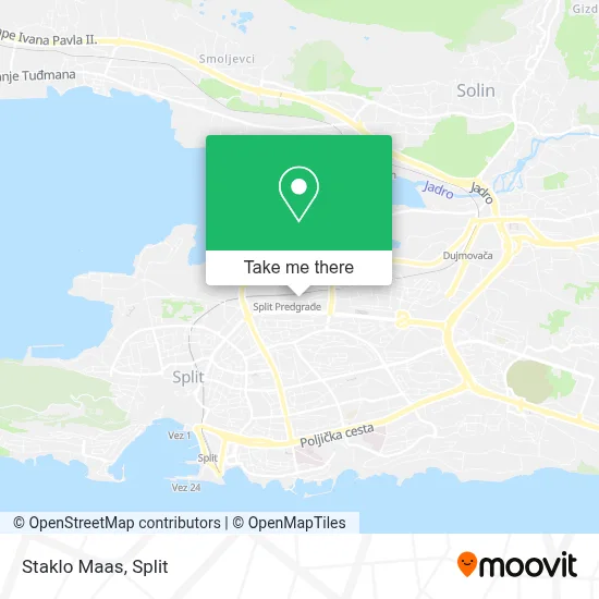 Staklo Maas map