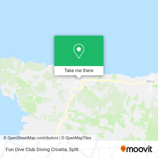 Fun Dive Club Diving Croatia map