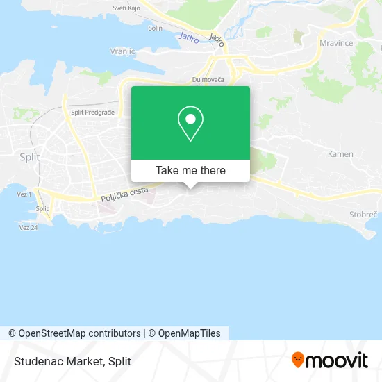 Studenac Market map