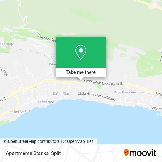 Apartments Stanka map