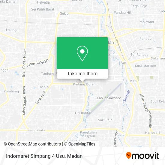 Indomaret Simpang 4 Usu map