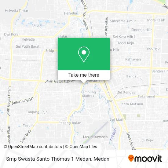 Smp Swasta Santo Thomas 1 Medan map