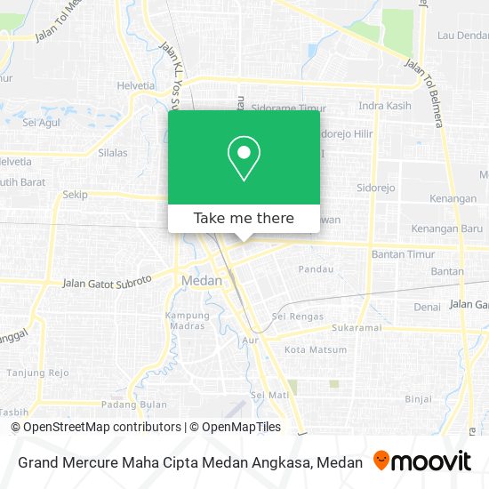 Grand Mercure Maha Cipta Medan Angkasa map