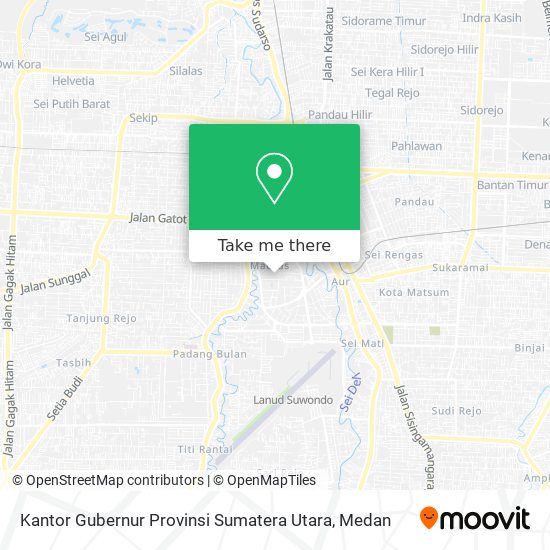Kantor Gubernur Provinsi Sumatera Utara map