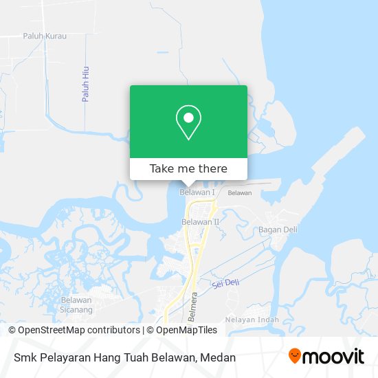 Smk Pelayaran Hang Tuah Belawan map