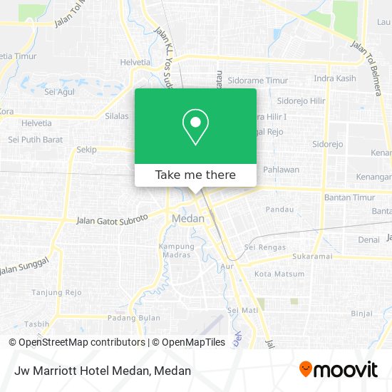 Jw Marriott Hotel Medan map