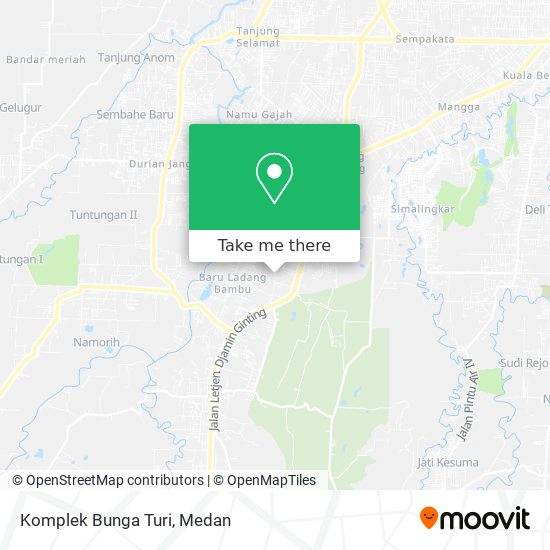 Komplek Bunga Turi map