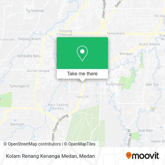 Kolam Renang Kenanga Medan map