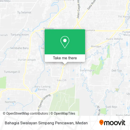 Bahagia Swalayan Simpang Pencawan map