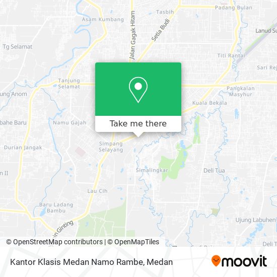 Kantor Klasis Medan Namo Rambe map