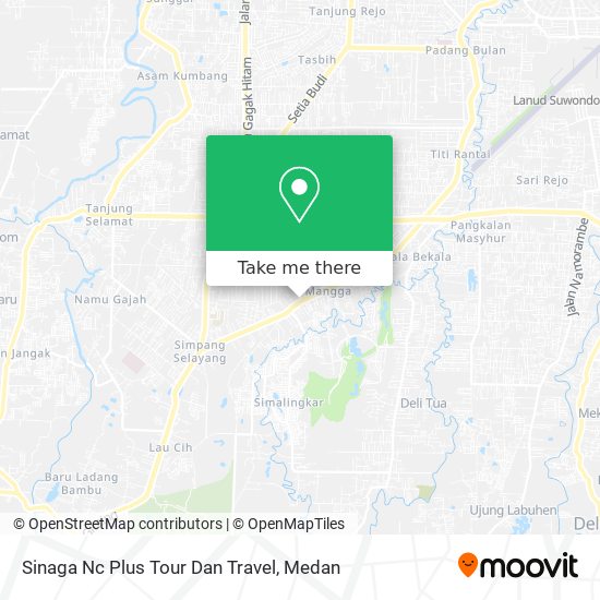 Sinaga Nc Plus Tour Dan Travel map