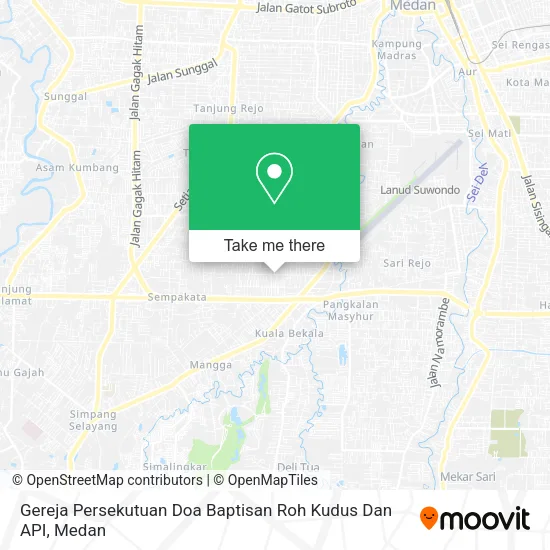 Gereja Persekutuan Doa Baptisan Roh Kudus Dan API map