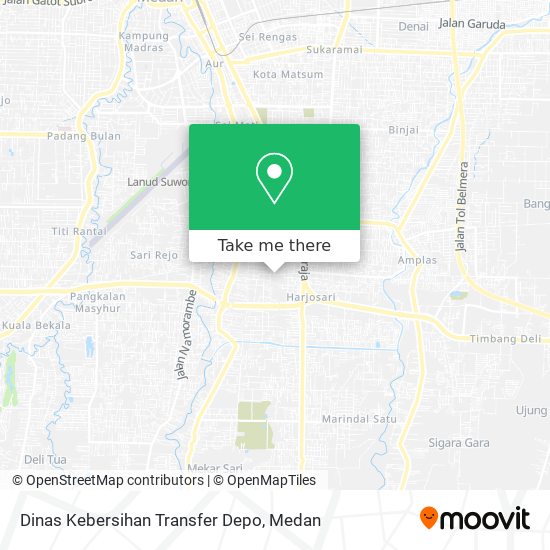 Dinas Kebersihan Transfer Depo map