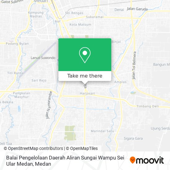 Balai Pengelolaan Daerah Aliran Sungai Wampu Sei Ular Medan map