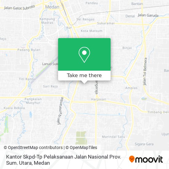Kantor Skpd-Tp Pelaksanaan Jalan Nasional Prov. Sum. Utara map