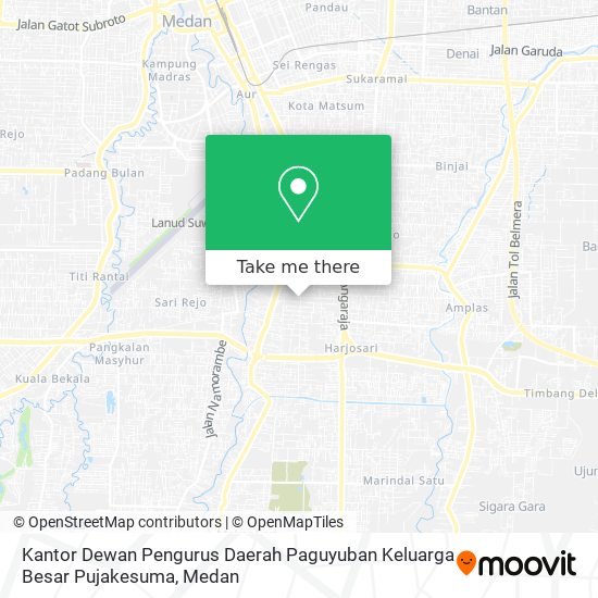 Kantor Dewan Pengurus Daerah Paguyuban Keluarga Besar Pujakesuma map