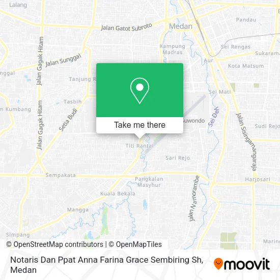 Notaris Dan Ppat Anna Farina Grace Sembiring Sh map