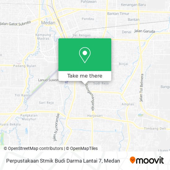 Perpustakaan Stmik Budi Darma Lantai 7 map