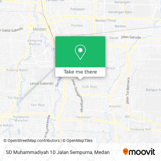 SD Muhammadiyah 10 Jalan Sempurna map