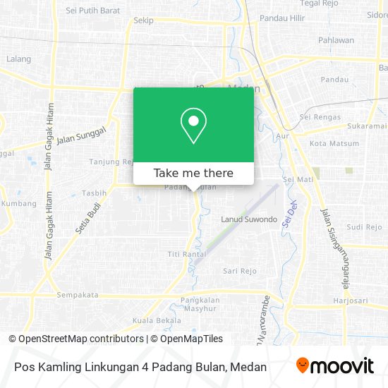 Pos Kamling Linkungan 4 Padang Bulan map