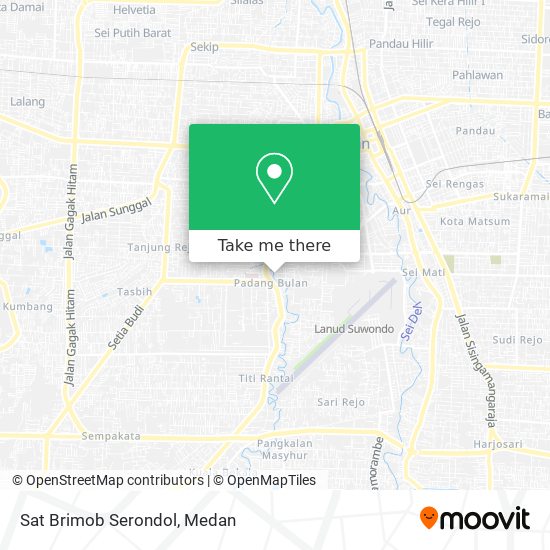 Sat Brimob Serondol map