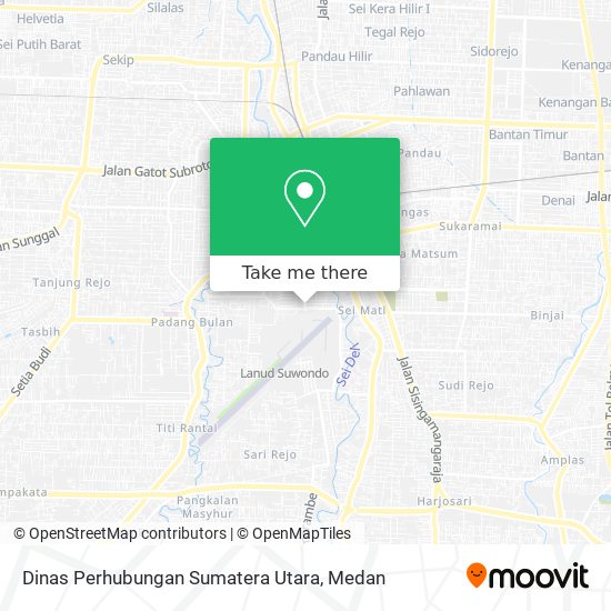 Dinas Perhubungan Sumatera Utara map