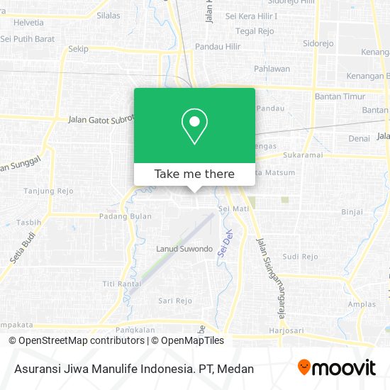 Asuransi Jiwa Manulife Indonesia. PT map