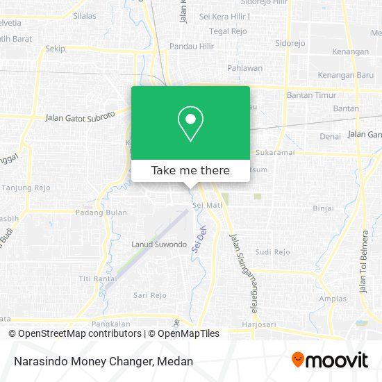 Narasindo Money Changer map