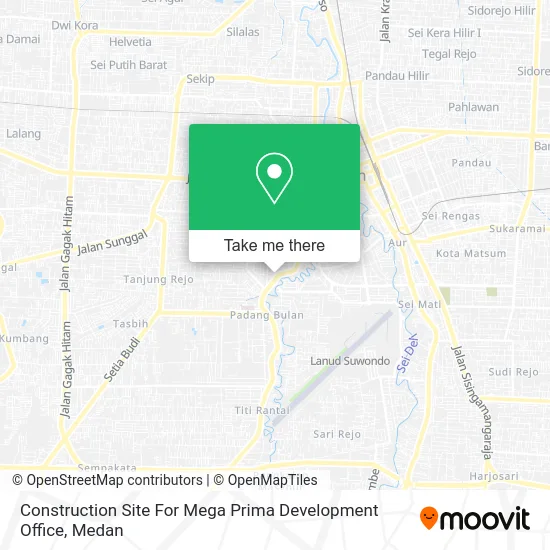 Construction Site For Mega Prima Development Office map