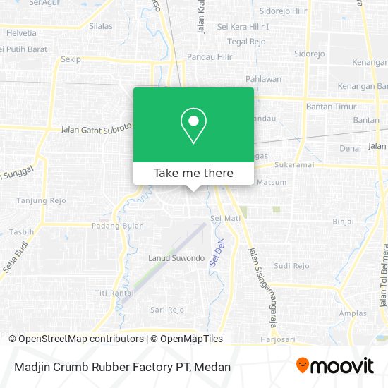 Madjin Crumb Rubber Factory PT map