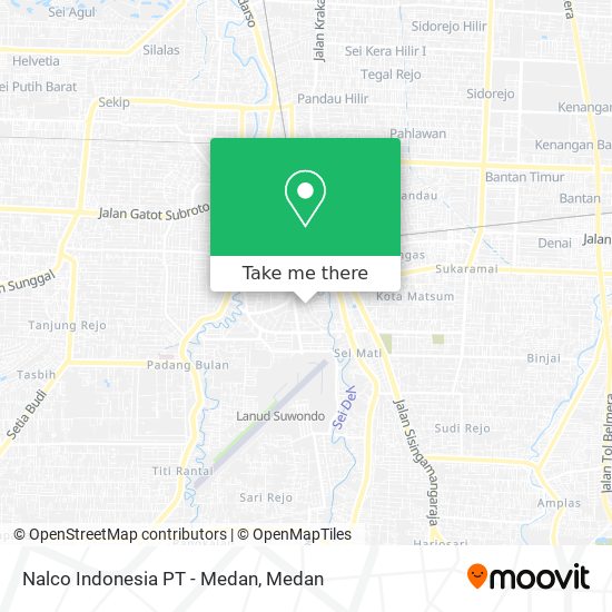 Nalco Indonesia PT - Medan map