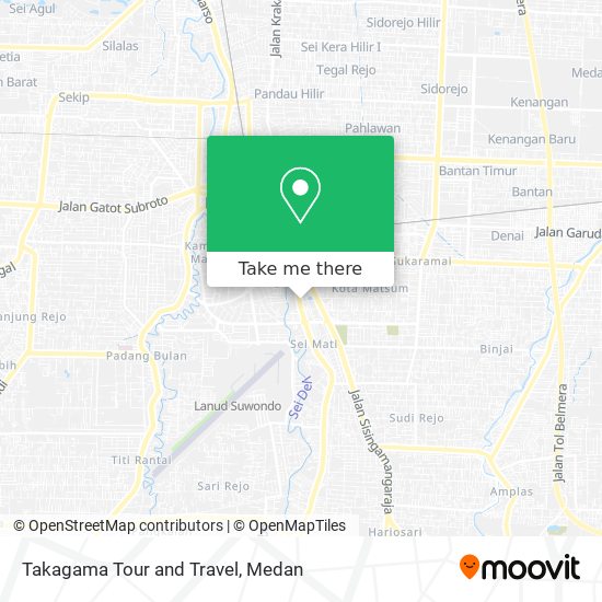 Takagama Tour and Travel map