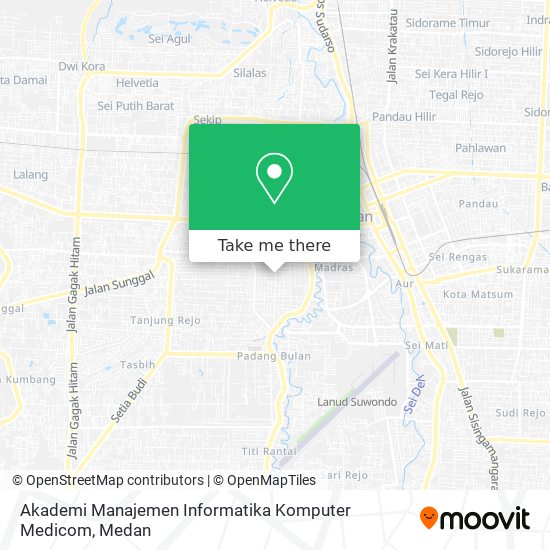Akademi Manajemen Informatika Komputer Medicom map