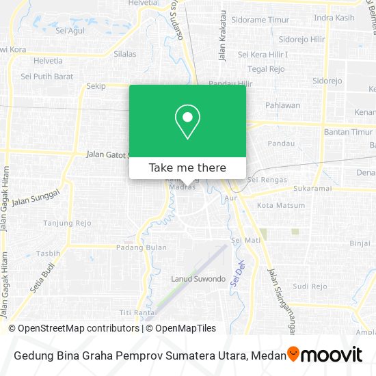 Gedung Bina Graha Pemprov Sumatera Utara map