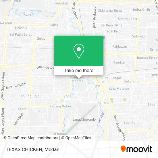 TEXAS CHICKEN map