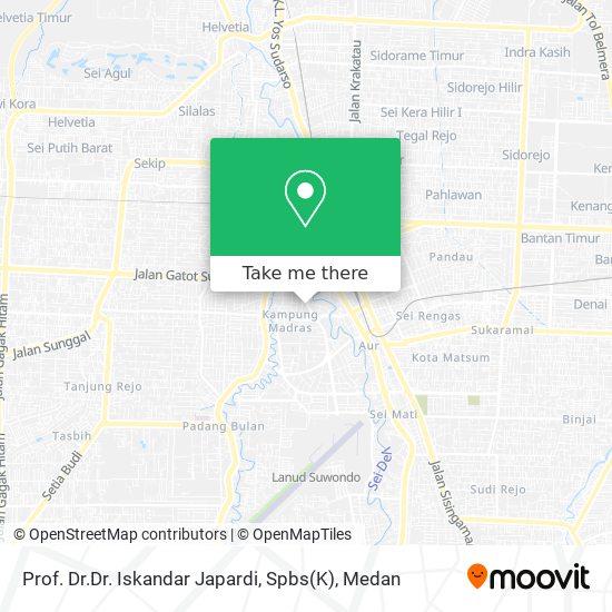 Prof. Dr.Dr. Iskandar Japardi, Spbs(K) map