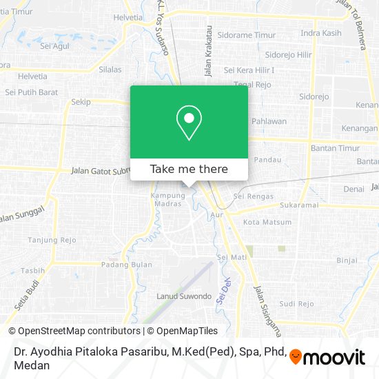 Dr. Ayodhia Pitaloka Pasaribu, M.Ked(Ped), Spa, Phd map
