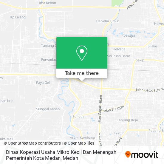 Dinas Koperasi Usaha Mikro Kecil Dan Menengah Pemerintah Kota Medan map