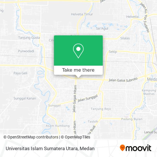 Universitas Islam Sumatera Utara map