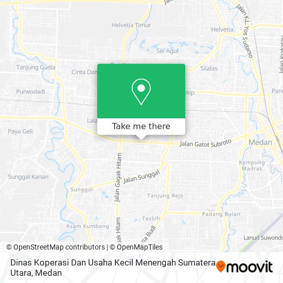 Dinas Koperasi Dan Usaha Kecil Menengah Sumatera Utara map
