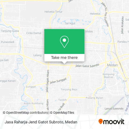 Jasa Raharja-Jend Gatot Subroto map