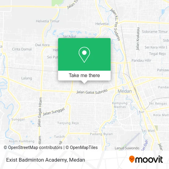 Exist Badminton Academy map