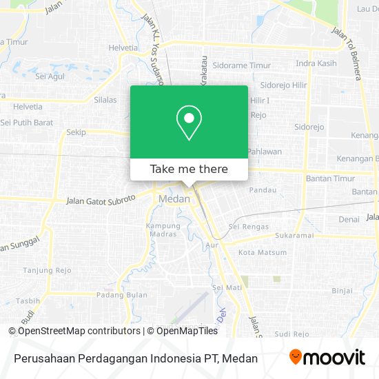 Perusahaan Perdagangan Indonesia PT map