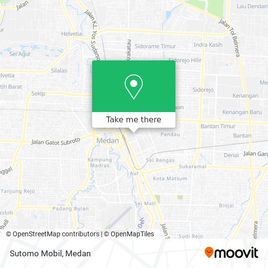 Sutomo Mobil map