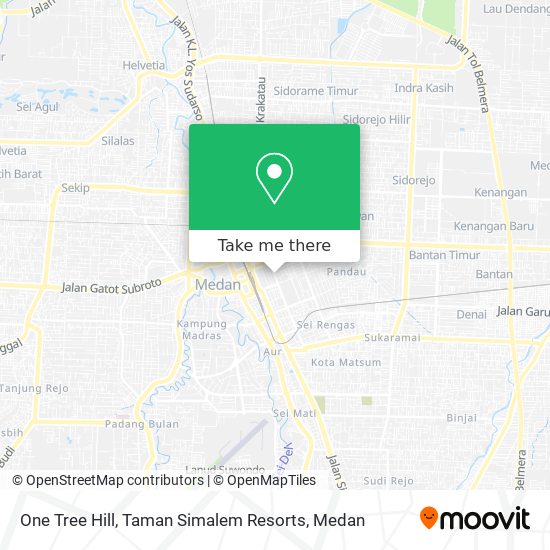 One Tree Hill, Taman Simalem Resorts map